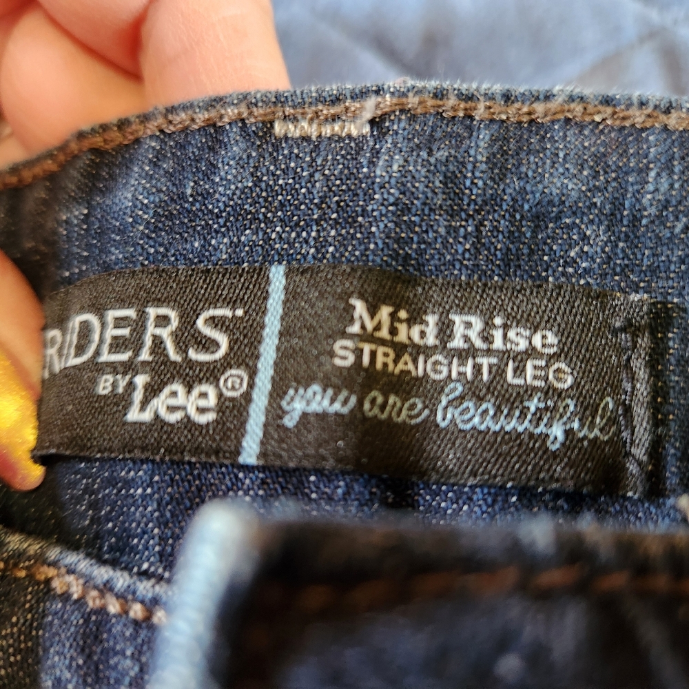 Womens Lee Riders midrise straight leg jean sz 12 - Picture 5 of 6